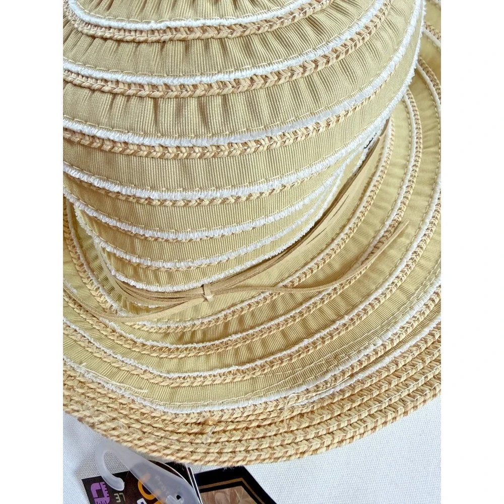 Sun N Sand Women's Wide Brim Sun Hat Tan UPF 50+